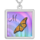 Butterfly Monogram M Necklace