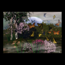 Butterfly Mountain Poster posters
