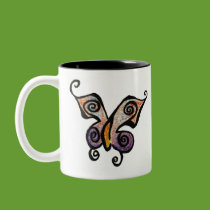 Butterfly Mug by DiEtte Butterfly Mug