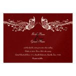 Butterfly Music Fidelity Wedding Invitations