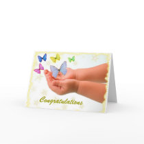 Butterfly New Baby Card