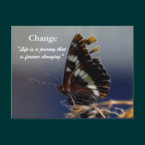 Butterfly of Change Motivational Postcards postcards