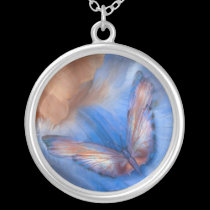 Butterfly Of Earth & Sky Wearable Art Necklace necklaces