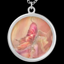 Butterfly Of Spring Wearable Art Necklace necklaces
