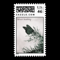 Butterfly on Cedar Postage postage