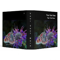 Butterfly On Flower Custom Avery Binder