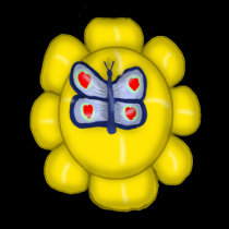 Butterfly on flower T-Shirt