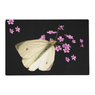Butterfly on Flowers Laminated Placemat
