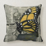 Butterfly on my Newspaper pillows