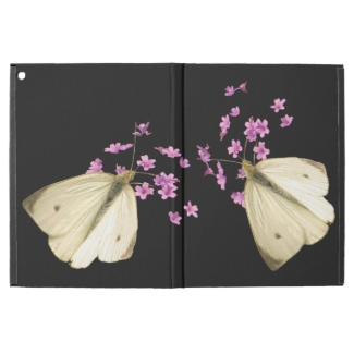 Butterfly on Pink Flowers iPad Pro Case