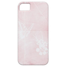 Butterfly on pink iPhone 5 cover