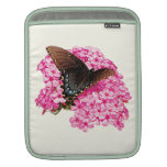 Butterfly on Pink Lantanas Sleeve For iPads