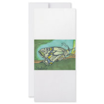 butterfly on Turquoise rack cards