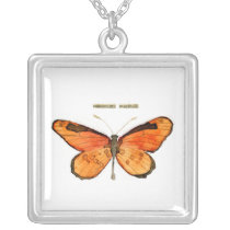 Butterfly: Orange necklaces