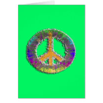 Butterfly Outlined 3D Peace Sign cards