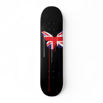 Butterfly Paint Runs Skateboard