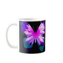 Butterfly Painted Sunflower mugs