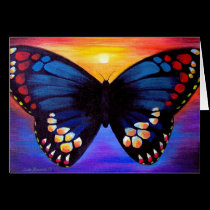 Butterfly Painting Art - Multi cards
