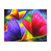 Butterfly Painting Art - Multi postcards