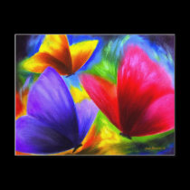 Butterfly Painting Art - Multi postcards