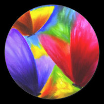 Butterfly Painting Art - Multi stickers