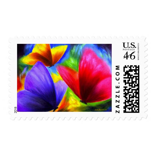 Butterfly Painting Art - Multi Stamps