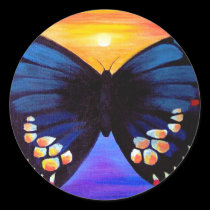Butterfly Painting Art - Multi stickers