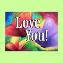Butterfly Parade Love Colors Art - Multi postcards