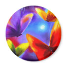 - The colorful butterflies in this painting seem to dance around. This beautifully vibrant butterfly painting is featured on butterfly t-shirts and gifts for butterfly lovers.: Sizes 