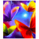  - The colorful butterflies in this painting seem to dance around. This beautifully vibrant butterfly painting is featured on butterfly t-shirts and gifts for butterfly lovers.: Sizes  Available colors: black