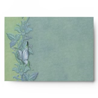 Butterfly Pastel Floral A7 Envelope