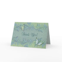 Butterfly Pastel Floral Thank You Cards