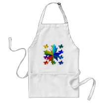 Butterfly Pattern Rainbow Apron