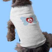 Butterfly Peace Love pet clothing