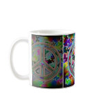 Butterfly Peace Sign coffee cup Mugs