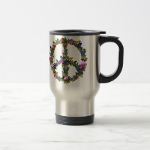 Butterfly Peace Symbol Coffee Mugs