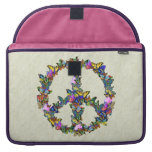 Butterfly Peace Symbol MacBook Pro Sleeves