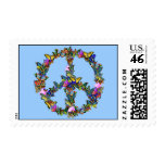 Butterfly Peace Symbol Stamp