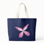 Butterfly Pink Ribbon Tote Bags