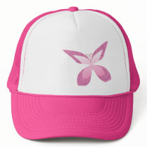 Butterfly Pink Ribbon hats