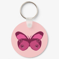 Butterfly Pinks keychains by SocialButterflies Butterfly Pinks keychains