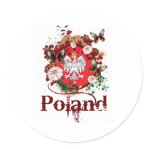 Butterfly Poland stickers