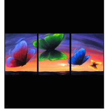 Butterfly Poppy Flower Chicken Photo Sculpture