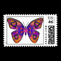 butterfly postage stamps