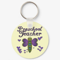 Butterfly Preschool Teacher Tshirts and Gifts keychains by school_teacher Butterfly Preschool Teacher Tshirts and Gifts keychains