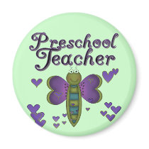 Butterfly Preschool Teacher Tshirts and Gifts magnets by school_teacher Butterfly Preschool Teacher Tshirts and Gifts magnets
