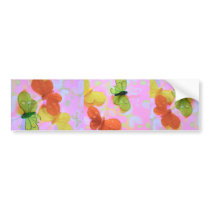 butterfly pretty bumper sticker bumper stickers