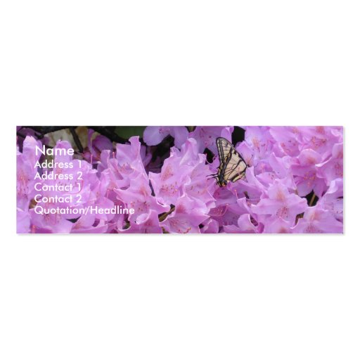 Butterfly Profile Card Business Card