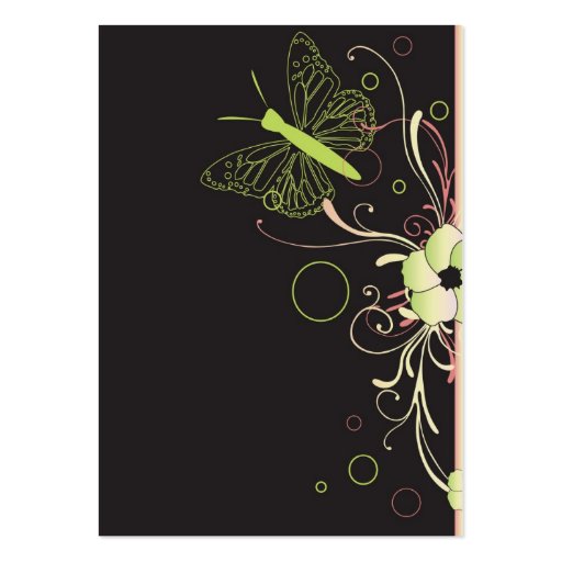 Butterfly Profile Card Business Cards (front side)