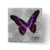 Butterfly - Purple - Button